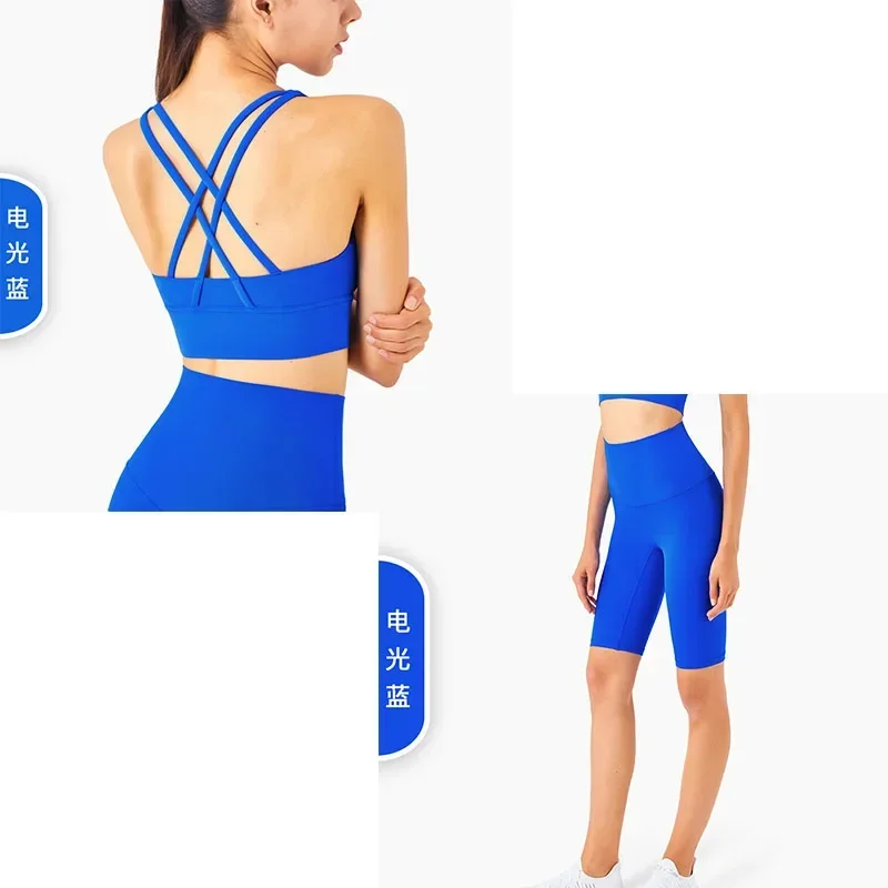 Ensemble de shorts de sport pour femmes, fitness, course à pied, yoga, mode, nouveau