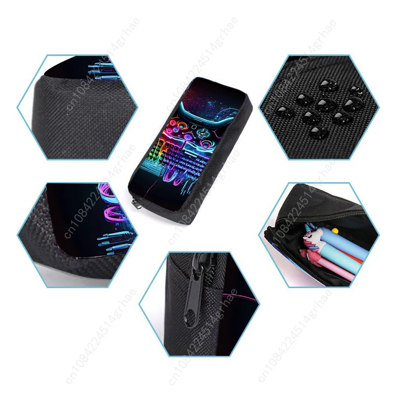 Hot GamePad 3Pcs/Set Backpack With Messenger Bags ,Pencil Bag,School Bag For Boy/Girls Best Gift 2D Cartoon Student School Bags