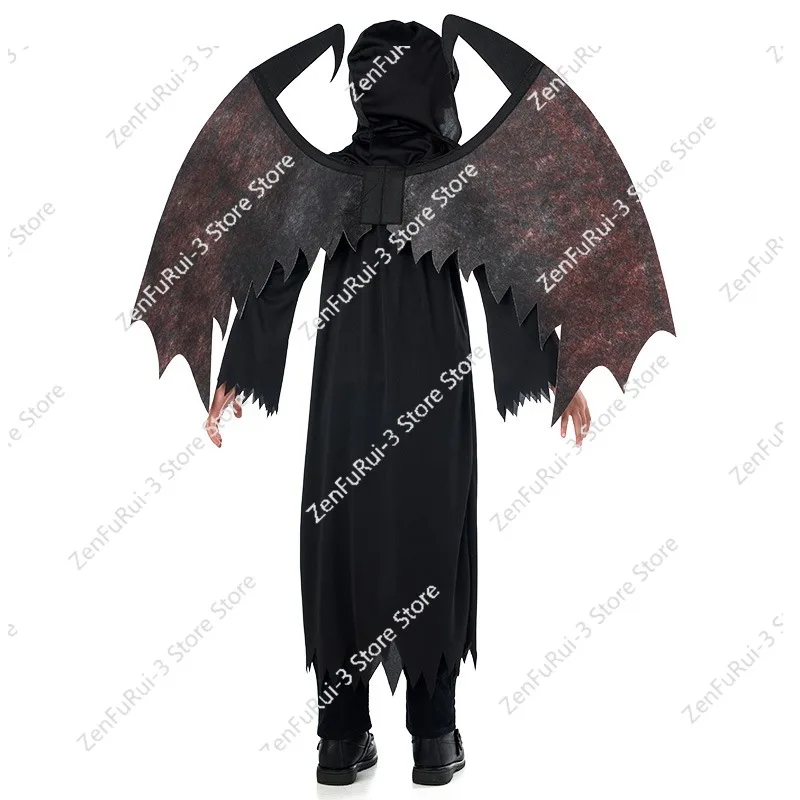 Halloween Children's Stage Costume Horror Demon Red Devil Ghost Vampire Zombie Cosplay Boy Suit