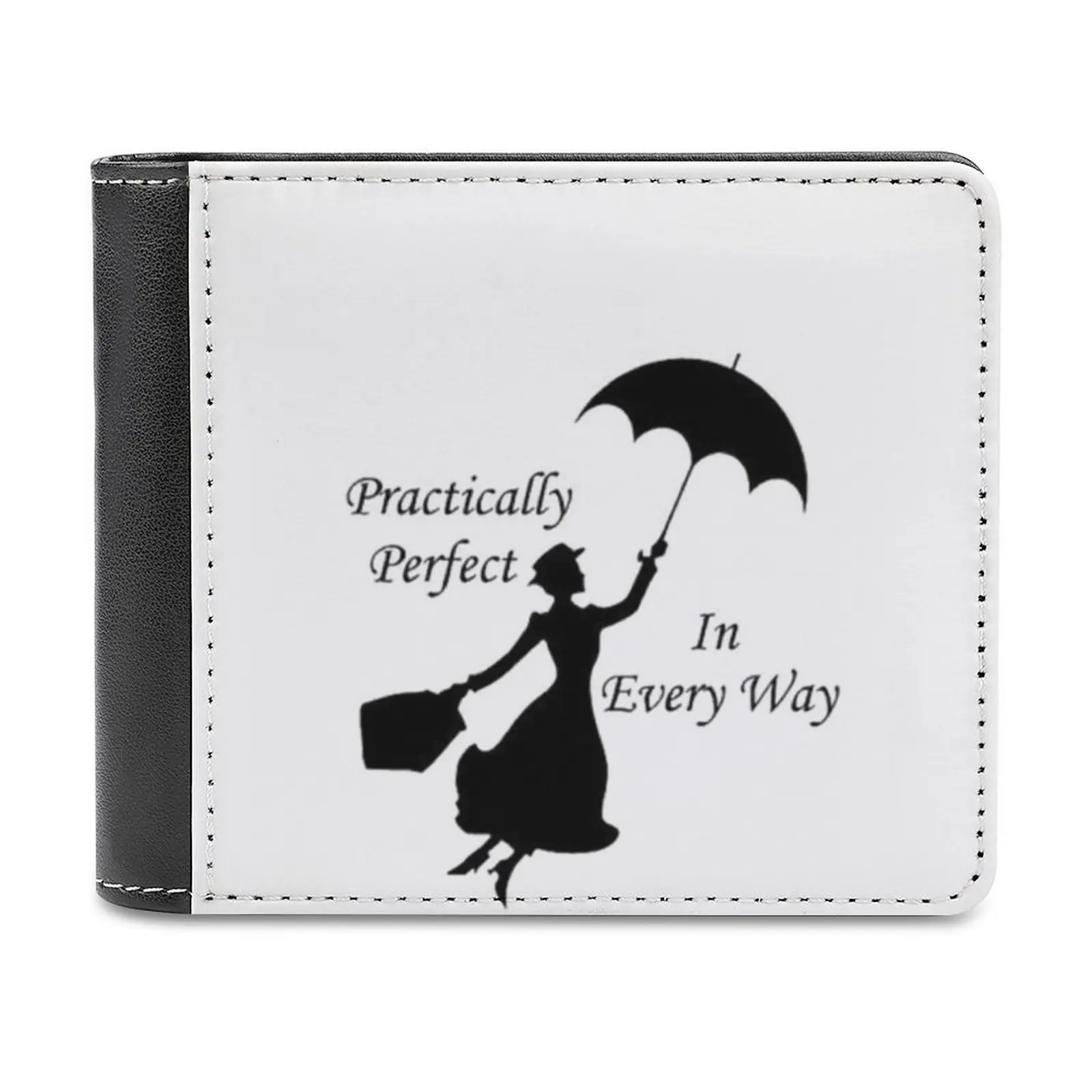 Practically Perfect 6 Fashion Credit Card Wallet Leather Wallets Personalized Wallets For Men And Women Poppins Mary Walt