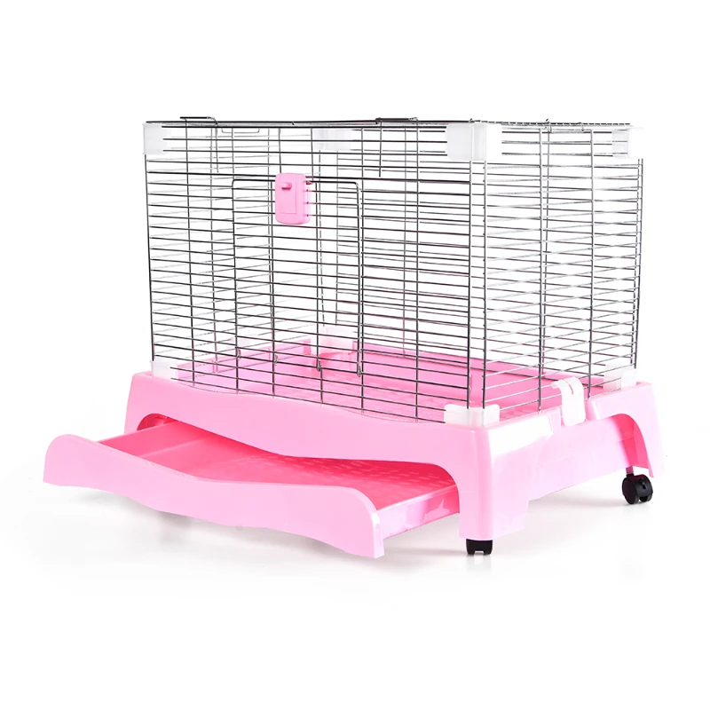 Indoor Solid Rabbit Hutch Cat Play Pen Rabbit Cage With Litter Tray Hutch For Rabbit