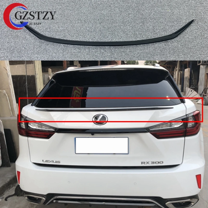 FRP And carbon fiber Unpainted Color Rear Trunk Boot Wing Rear Lip Spoiler For Lexus RX200t RX450h RX 2016 2017 2018 Car Styling