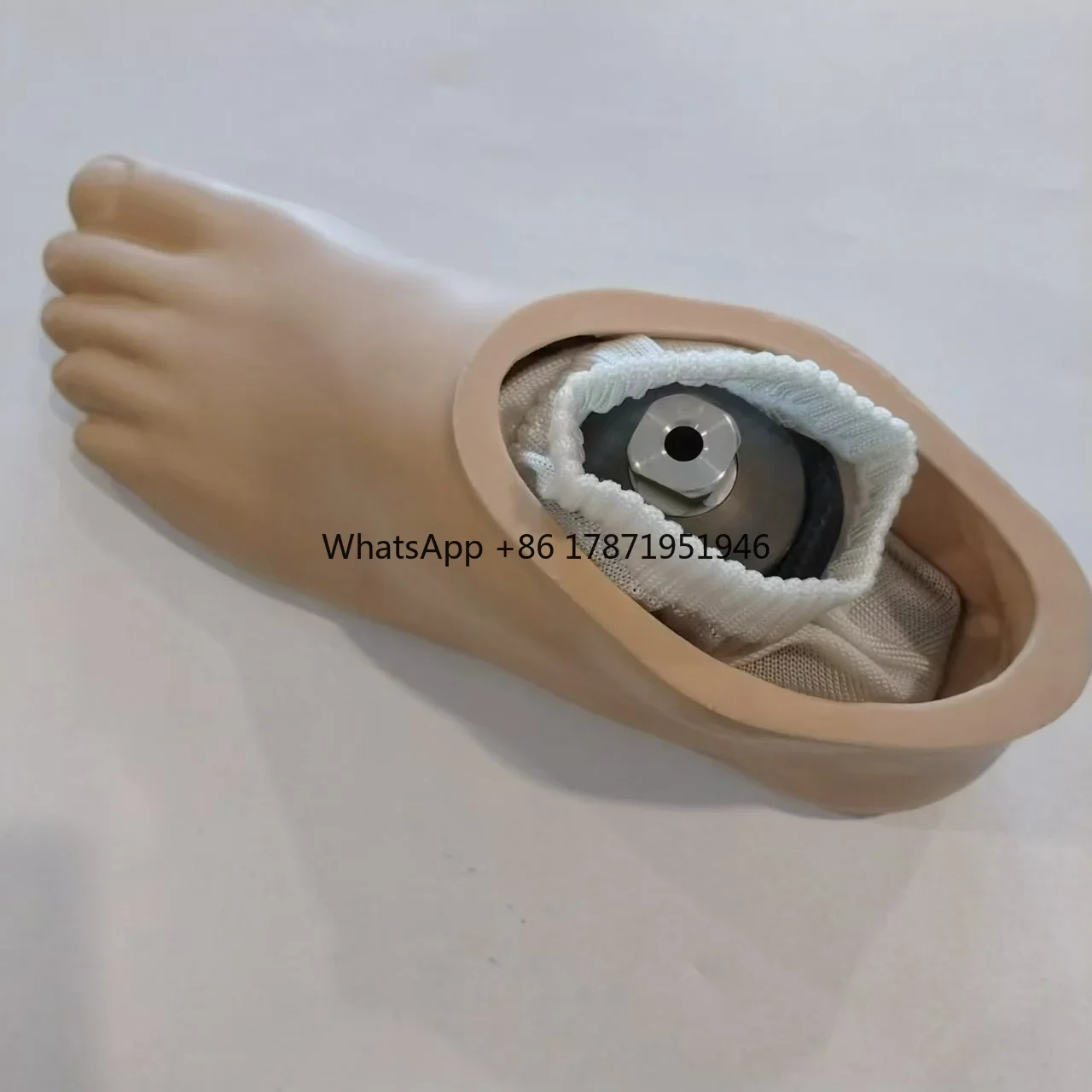 Prosthetics carbon fiber foot for amputees with lower ankle, prothesis foot