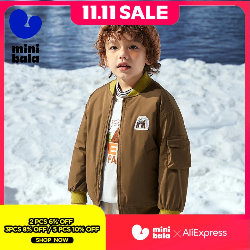 

Мини-балабала, хлопковая стеганая куртка для мальчиков, зима 2025, стильное детское пальто с цветными блоками для улицы, холодной погоды