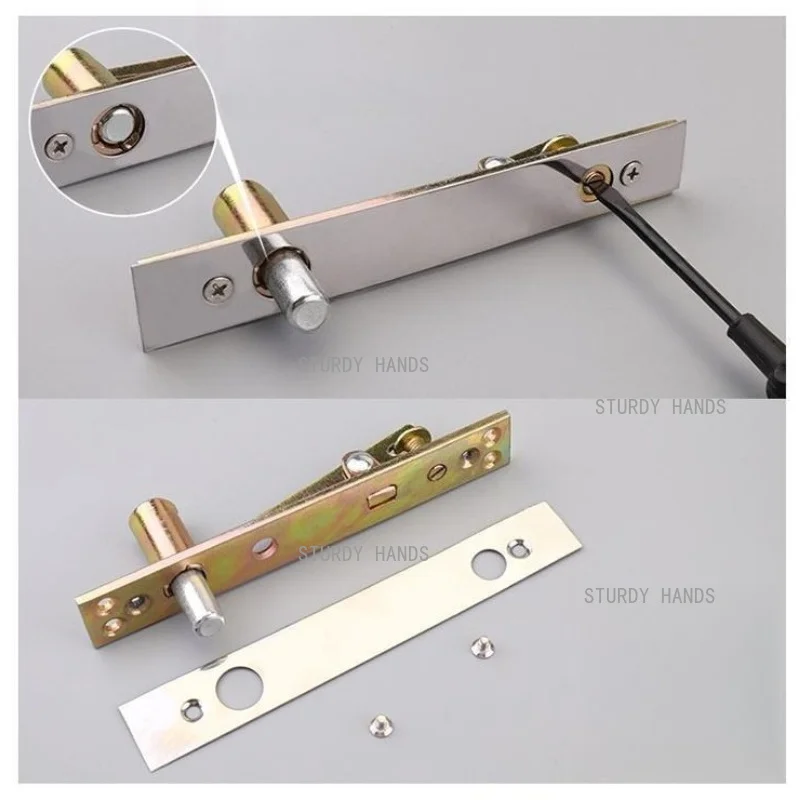 1 Set of Stainless Steel Heavy-duty Hinge 360 Degree Wooden Hinges Heaven Earth Axis Hinge Household Hardware Accessories