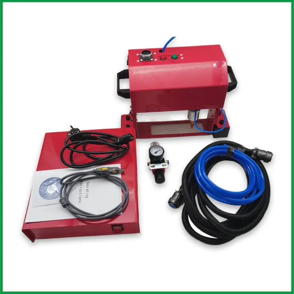 220V/110V Portable Metal Pneumatic Dot Peen Marking Machine For VIN Code(140*40mm) Frame Marking Machine chassis number