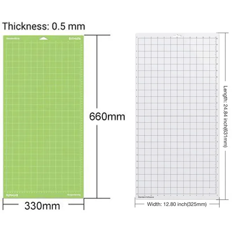 Imagem -06 - Adesiva Substituição Corte Mat Almofada de Borracha com Grade de Medição 12*24 Polegadas Adequado para Silhouette Cameo Plotter Cores