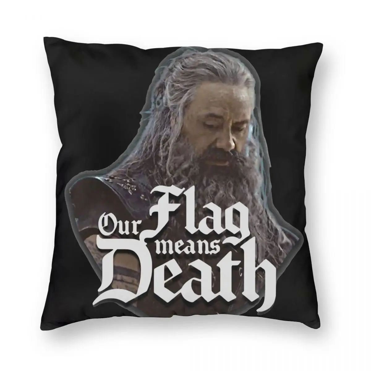 Our Flag Means Death Blackbeard Pillowcase Printing Polyester Cushion Cover Decoration Pirate Throw Pillow Case Cover Home 45*45