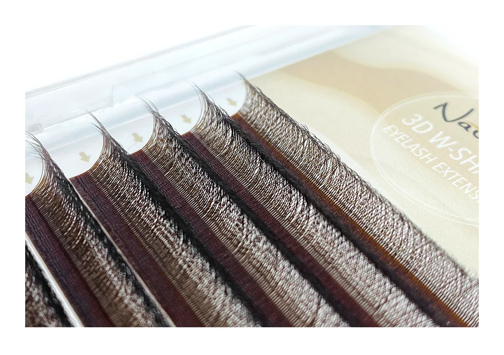 NATUHANA W Lashes Extension L LU(M) Curl Individual Mink YY Lashes 3D W-shaped Volume Fan Eyelash Extension