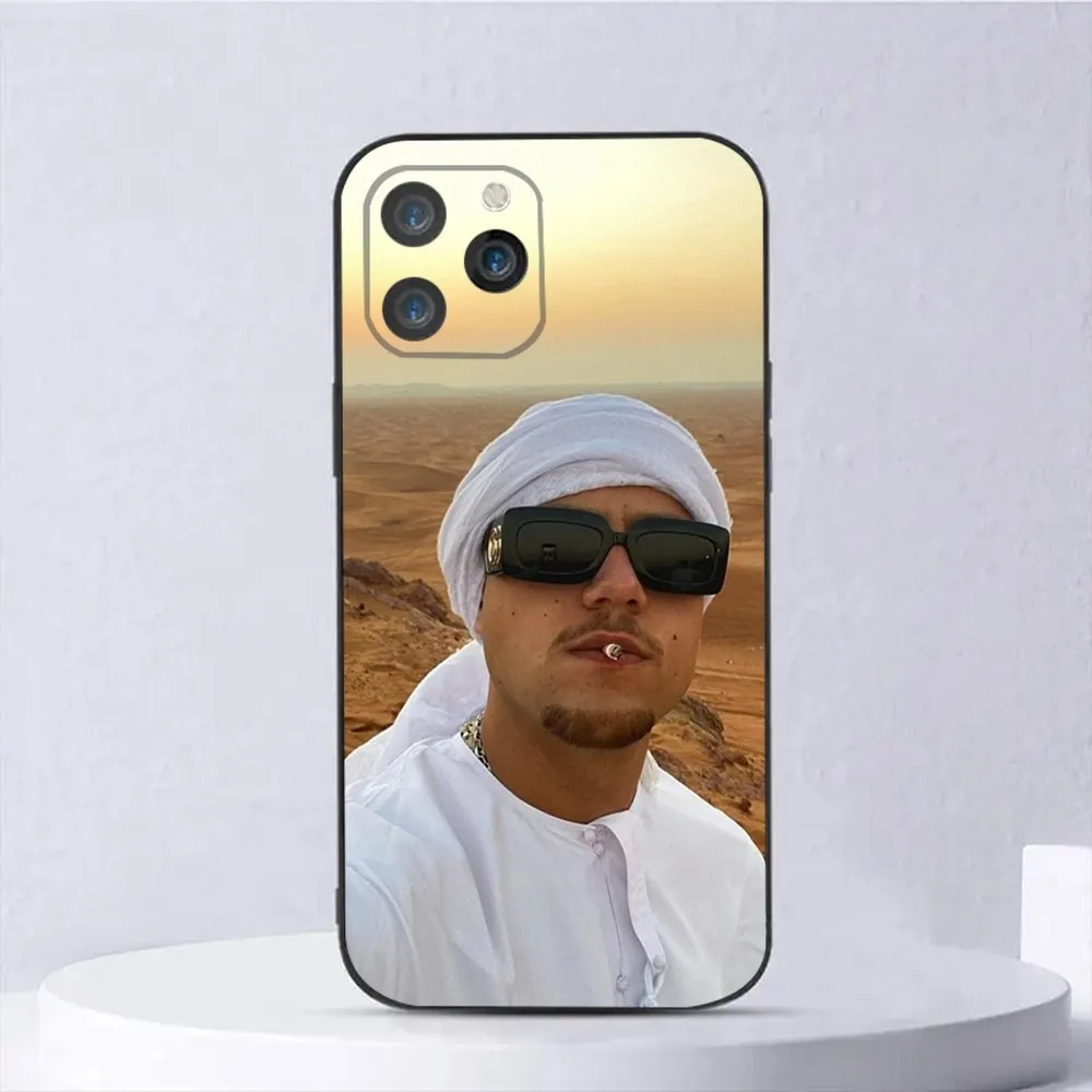 حافظة هاتف PLK French Rapper Mathieu لهاتف iPhone 16,15,14,13,12,11,Plus,Pro Max,XS,X,XR,SE,Mini,8,7 غطاء أسود من السيليكون الناعم