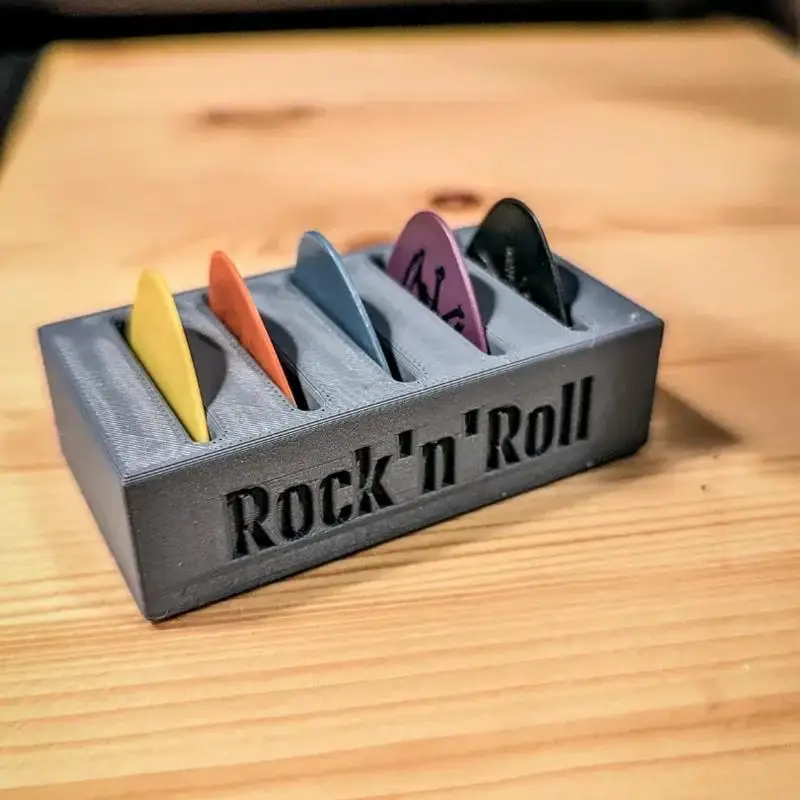 

{DODOA} 3D Printed Guitar Amp Speaker Guitar Picks Display Holder Guitar Pick Storage Box For Guitar Players And Music Lover