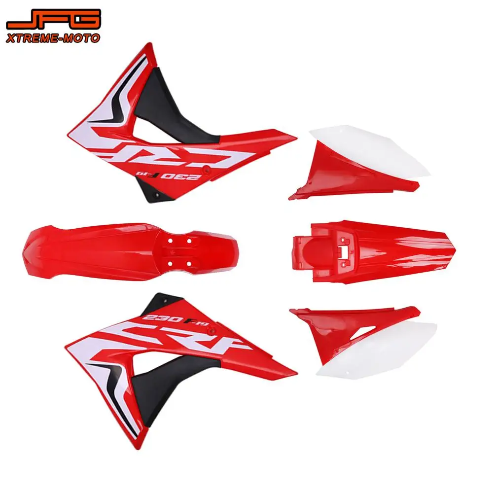 Motorcycles Accessories Plastic Kits Full Body Fairing Side Panels Fender Front Number Plate For Honda CRF230F 2020 Motocross