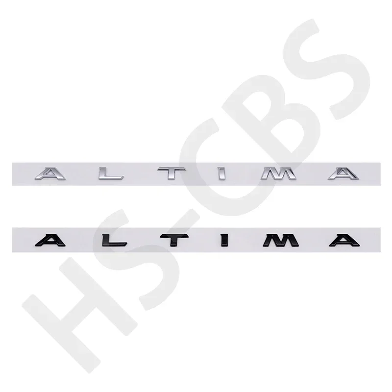 OK 53.5cm 3D ABS ALTIMA Car Letter Logo Sticker Front Hood Emblem Badge Auto Rear Trunk Decals Stickers Car Styling Accessories