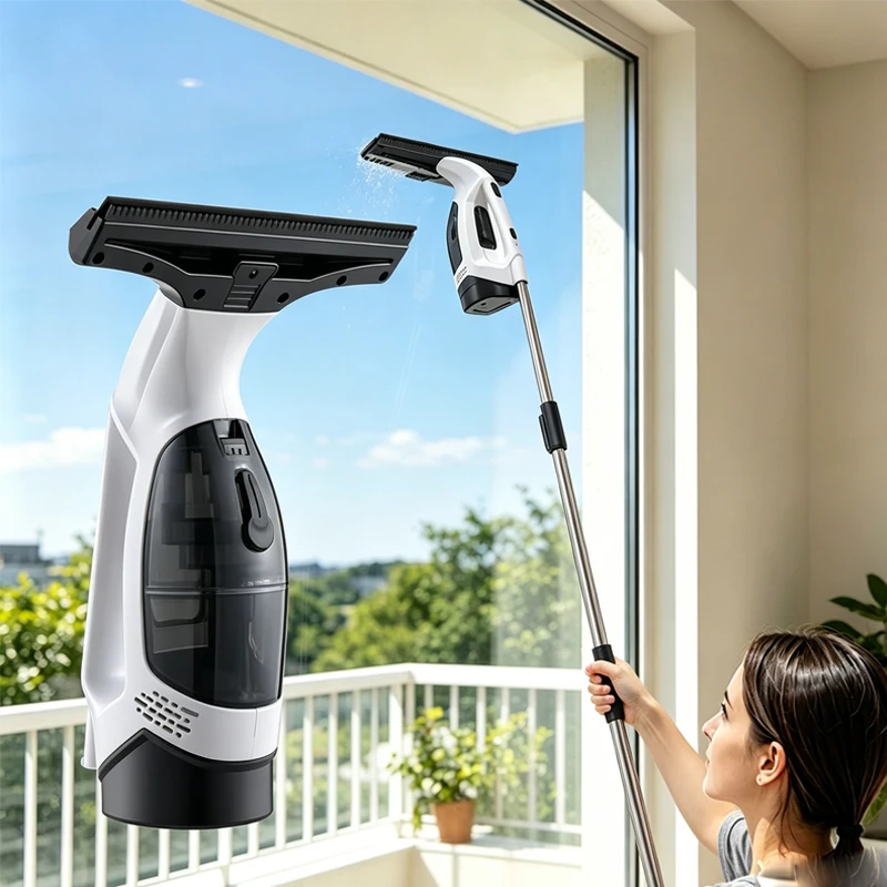 

NEW Highly Efficient Electric Glass Cleaner Multifunctional Plastic Handheld Window Scrubber Rechargeable Door Window Cleaner