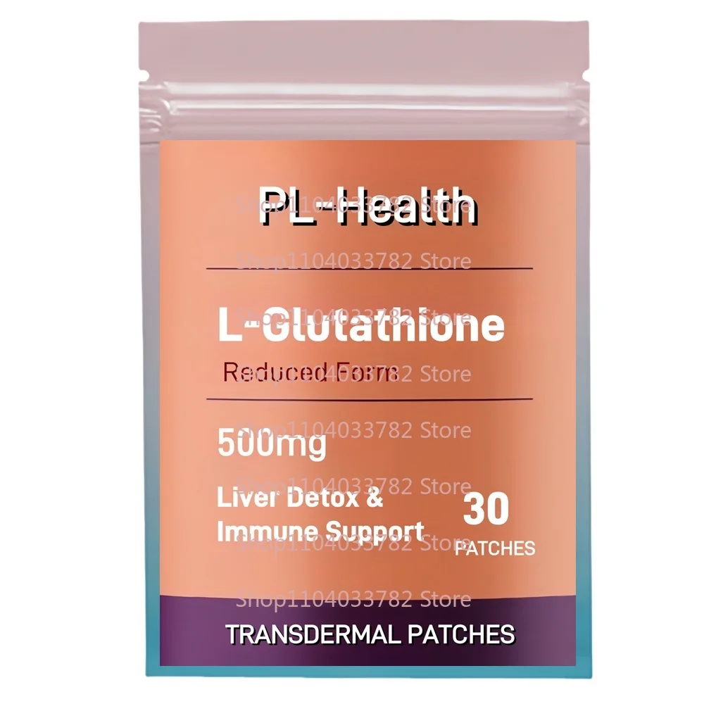 

30 Patches L-Glutathione Transdermal Patches - Liver Detox and Immune Support, Health Aging