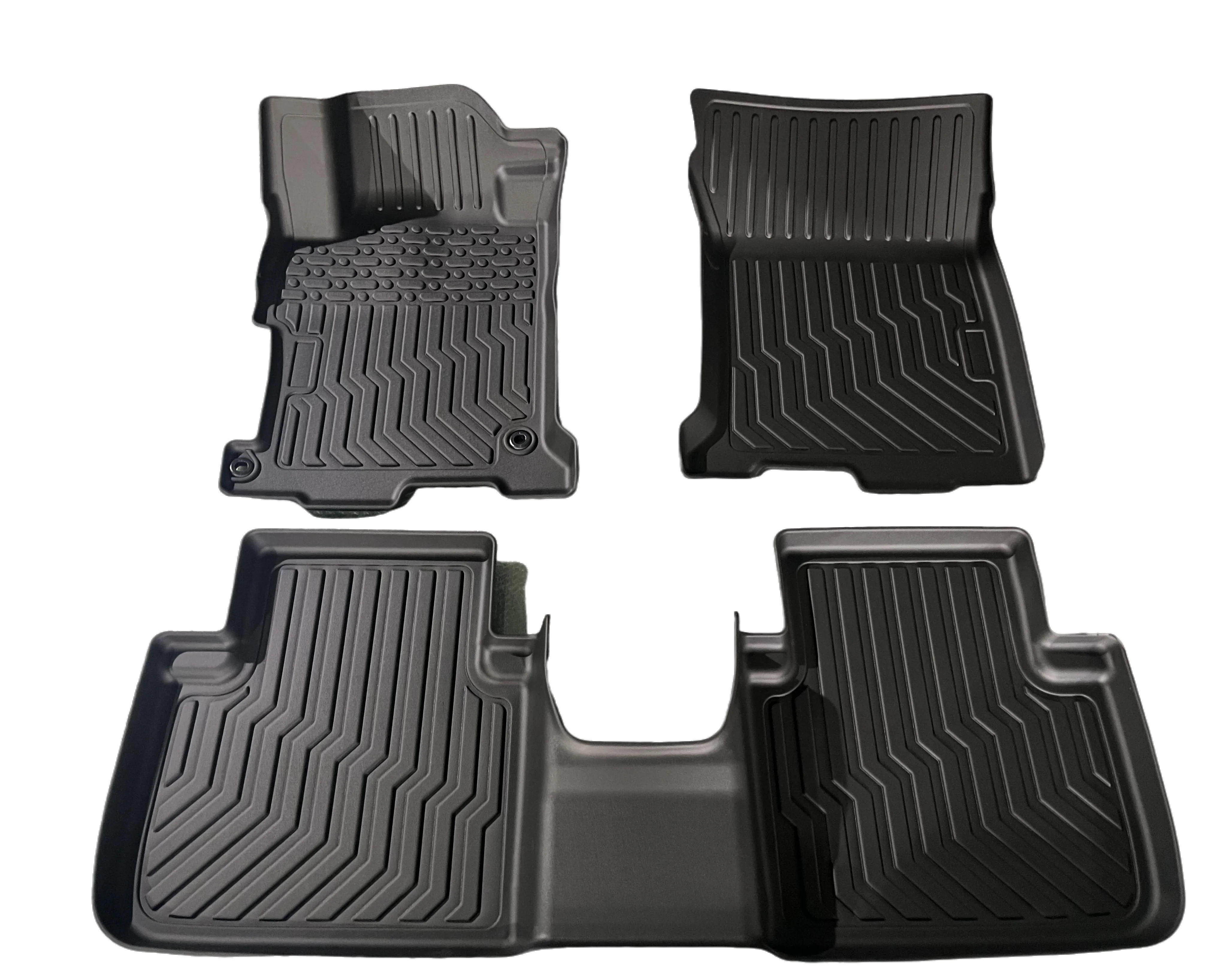 Dream Car All Weather  Waterproof Carpet 3d Rubber 5d Custom Tpe Universal 3 Pieces Car Mats For Accord 2013 2014 2015 201