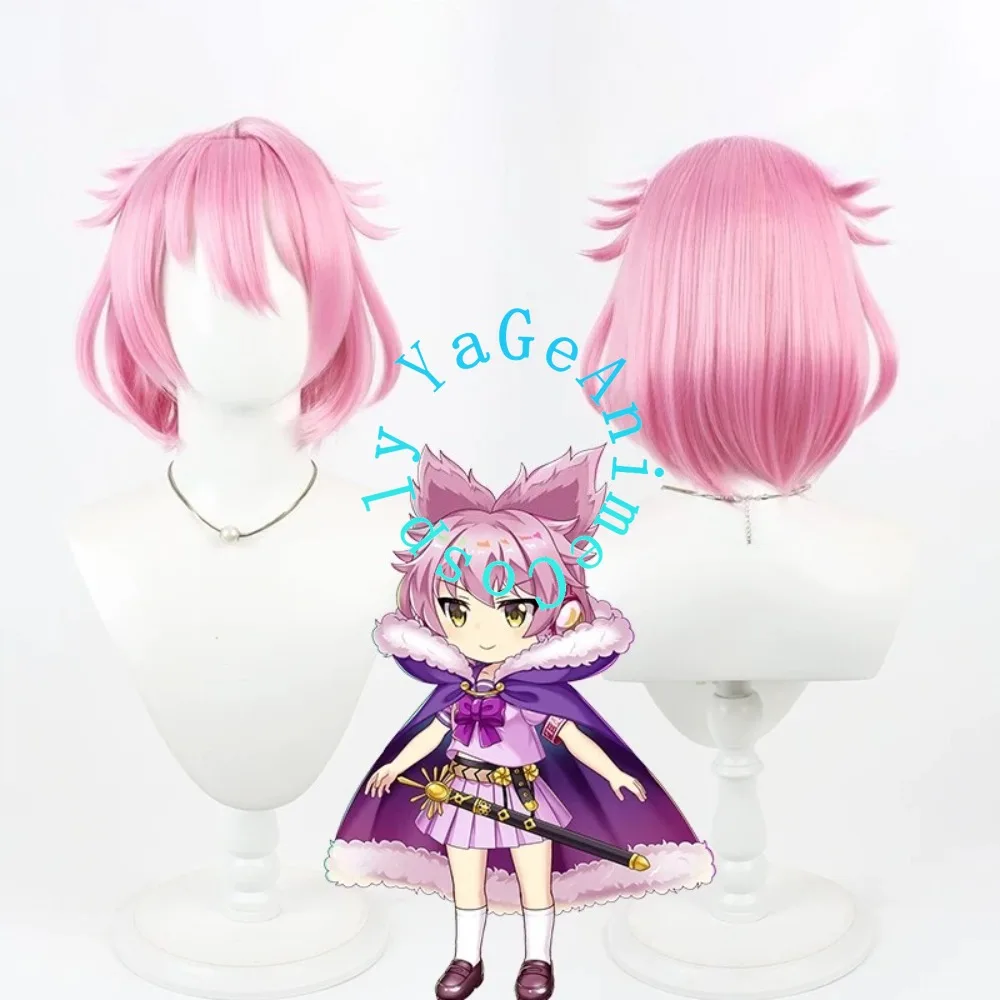 Anime Game Toyosatomimi no Miko Cosplay Wig Realistic Scalp Detachable Large Ear Design Character Hairpiece for Fantasy Festival