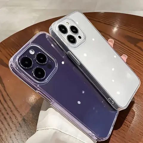 Ultratunt, klart akrylfodral för iPhone 17 16 15 14 Plus 13 12 11 Pro Max, telefonbaksida, genomskinligt, stötsäkert fodral 10 best sales Genomskinligt iPhone 11-skal - №1