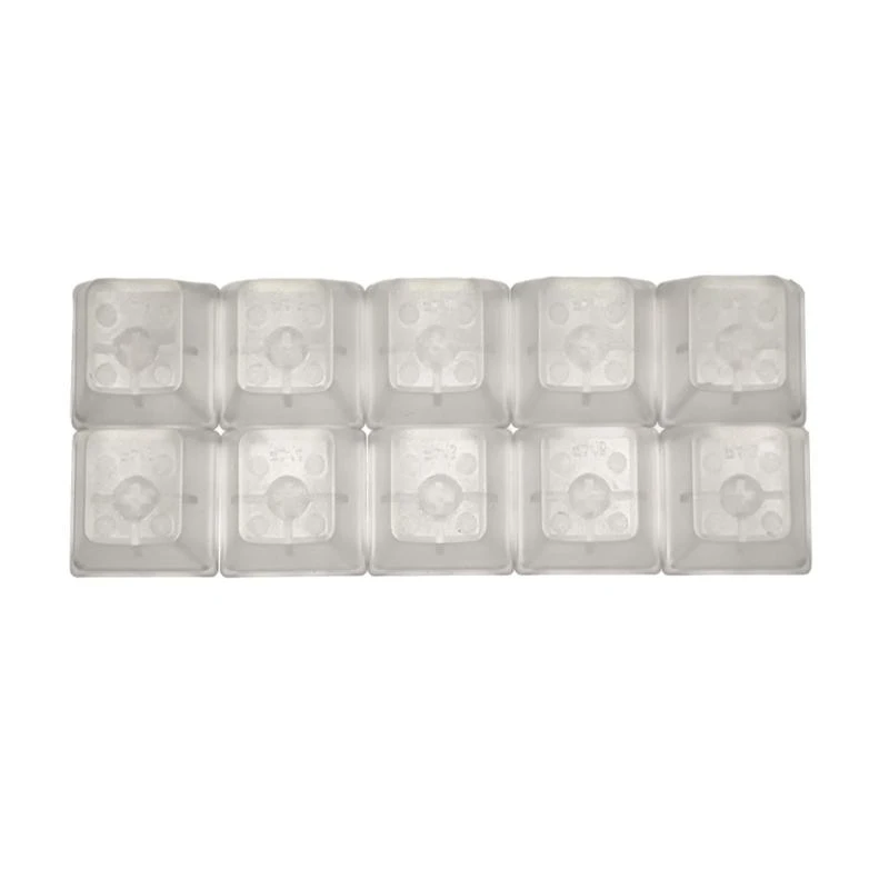 

652F CherryProfile Blank Keycaps ABS Frosted Transparent Translucent Keycap for Mechanical Keyboard Switches 5/10PCS