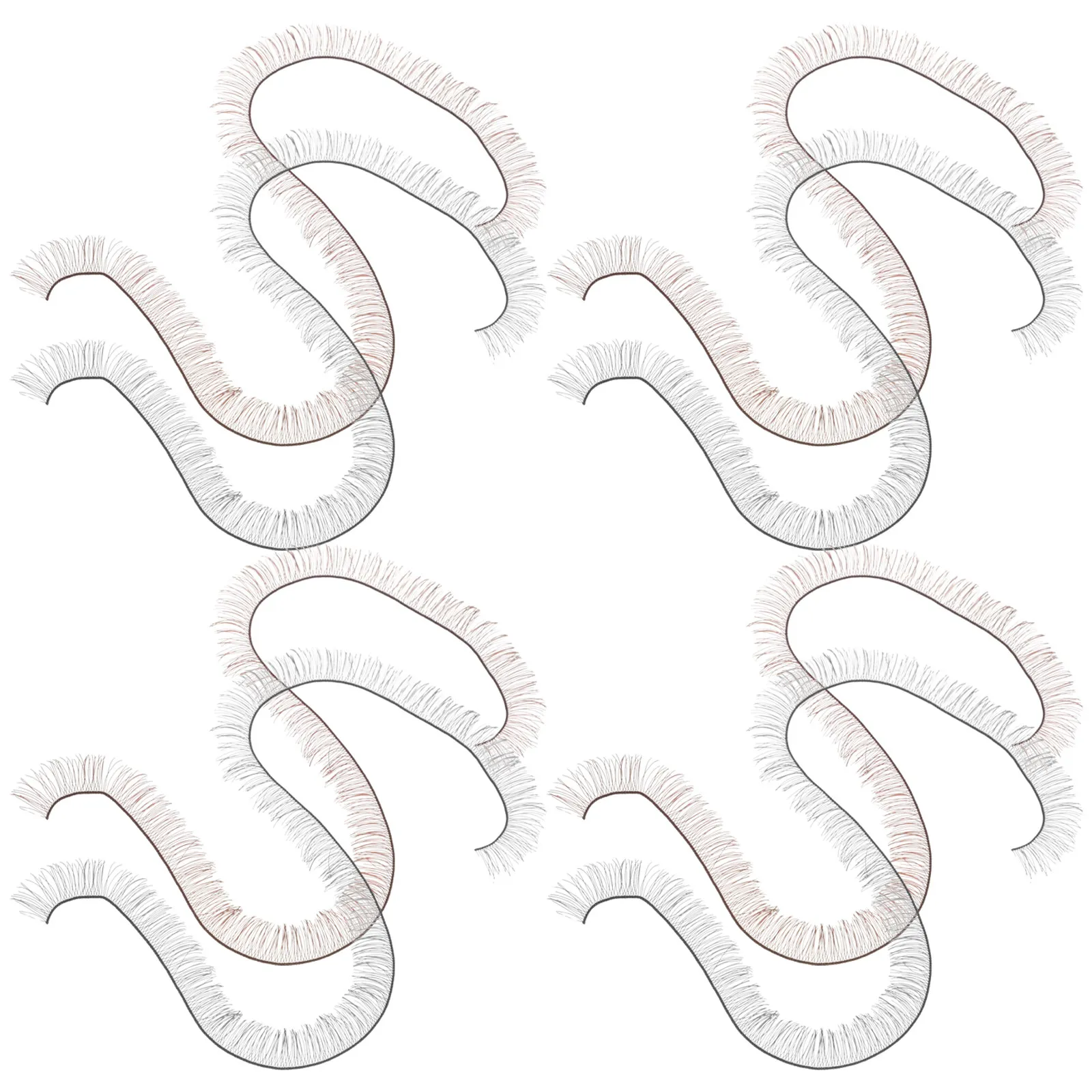 

20Pcs Fake Eyelashes Manual DIY Handmade Realistic Fake Eyelash Accessories for Eyelash Crafting Natural Long Thick Lashes