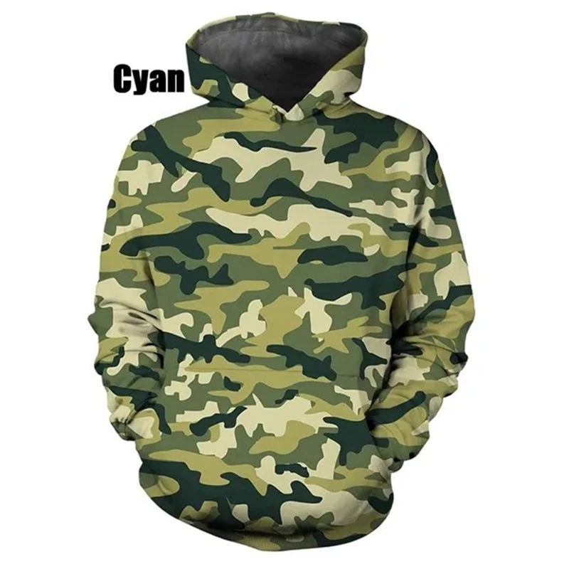 Camouflage Men's Outdoor Hoodies Breathable Casual Sweatshirts Stitching Color Male American Stylish Spring Summer Pullovers