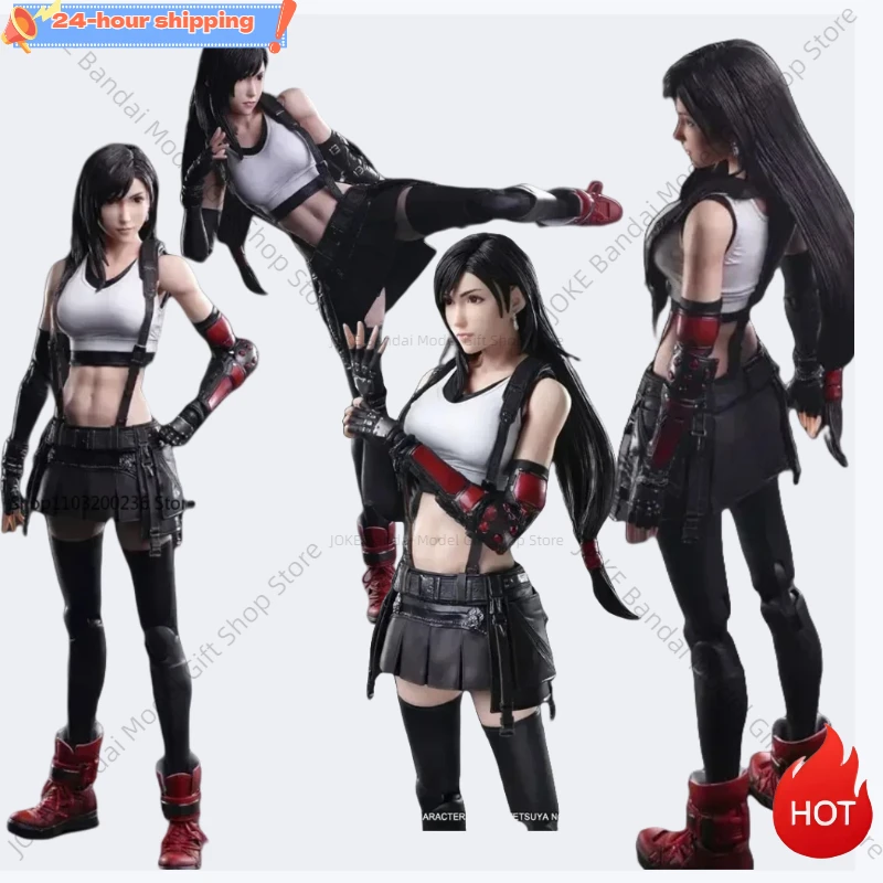 

Original SQUARE ENIX PLAY ARTS PA Tifa Lockhart Final Fantasy VII Remake Action Figures Active Joint Model Collectibles Gift
