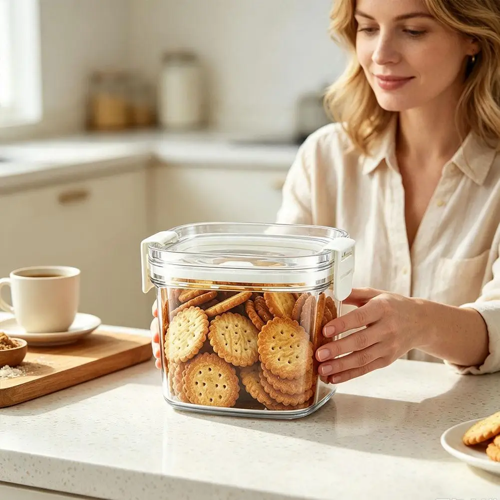 Electric Vacuum Container Plastic Sealed Tank Fresh-Keeping Storage Box for Coffee Beans Grains Candy