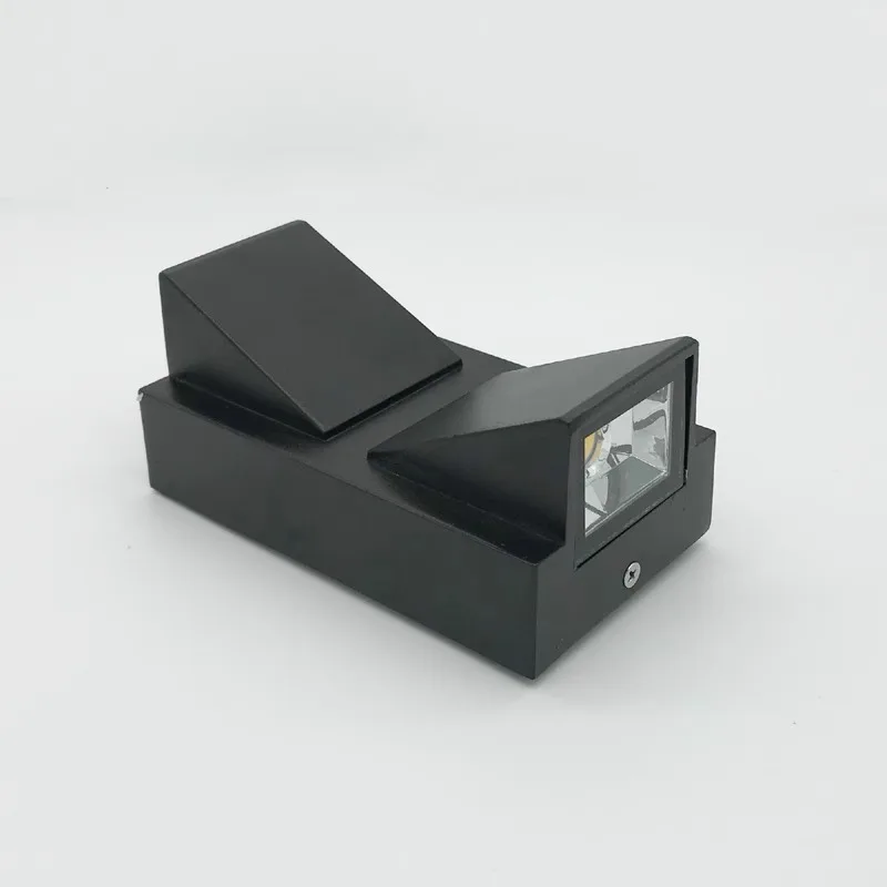 Applique murale LED étanche d'extérieur, éclairage à Double tête, carré créatif en aluminium, Design Simple pour balcon, terrasse, porte, allée