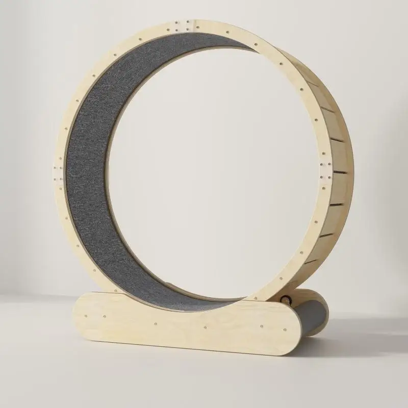 

High Quality Solid Wood Silent Cat Treadmill Luxury Classic Eco-Friendly Halloween Modern Physical Exercise Machine Lively