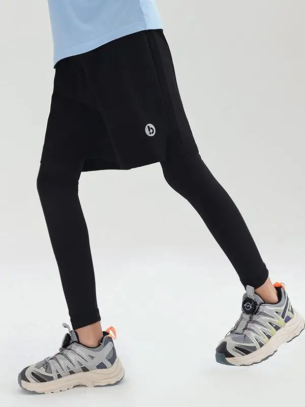 Boys High Elasticity Ice Silk Sports Training Pants Breathable Quick Dry Casual Loose Fit Elastic Waist Long Pants for Kids
