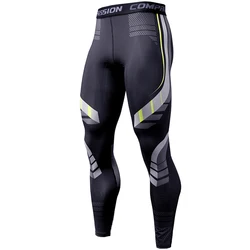 2022 Leggings da corsa uomo Sportswear pantaloni a compressione Quick Dry Jogging allenamento allenamento collant uomo Sport palestra Fitness Leggings