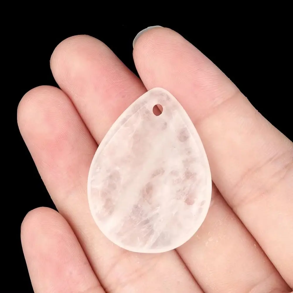 12 ألوان قطرة الماء على شكل 25x33 مللي متر الطبيعية شبه حجر كريم الخرز اليدوية تلميع DIY بها بنفسك مجوهرات إكسسوارات عقد 1 قطعة #1