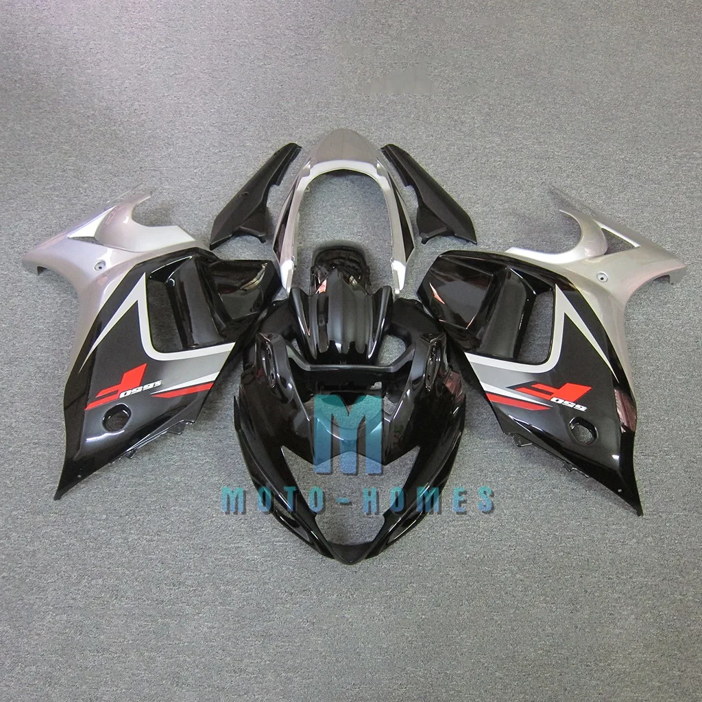 Customized Fairing Set for SUZUKI GSX650F 08-11 GSX 650F 2008 2009 2010 2011 100% Injection Wrecked Rebuilding Bike Grey  Black