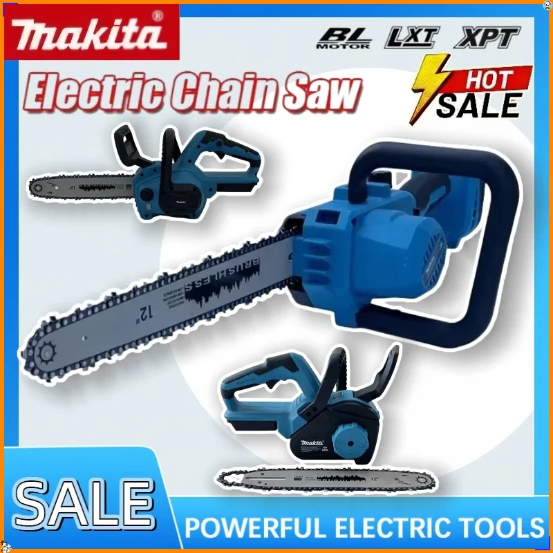 

Makita 12Inch Brushless Electric Chain Saw Power Digital Display Cordless Chainsaw Garden Tree Branch Cutting For Makita Battery