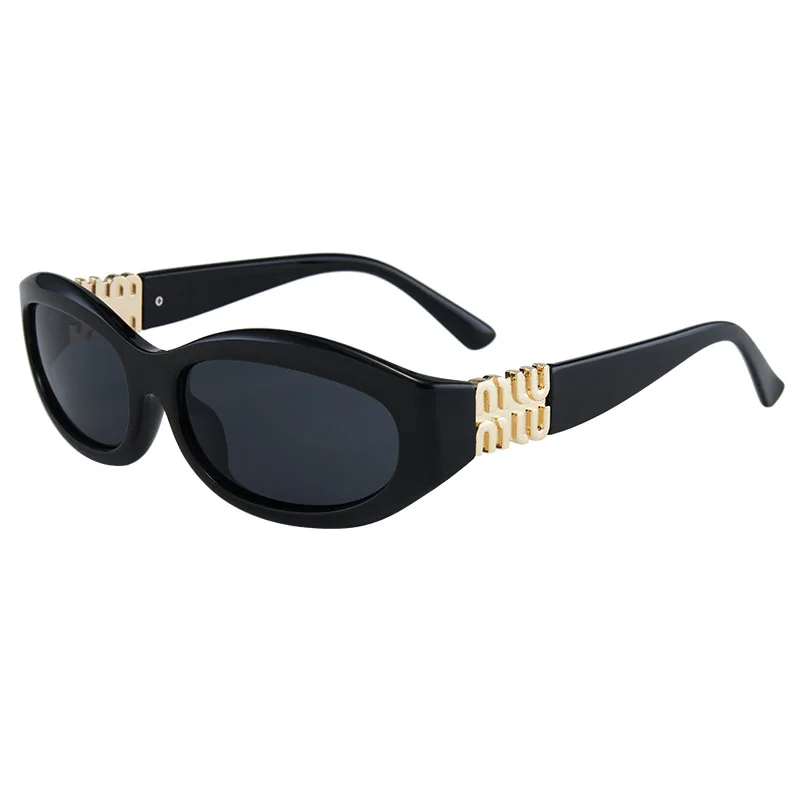 

2025 New Fashion Cat Eye Sunglasses Women Vintage Geometry Decoration Cool Sun Glasses Ladies Girls Eyewear UV400 Lentes De Sol