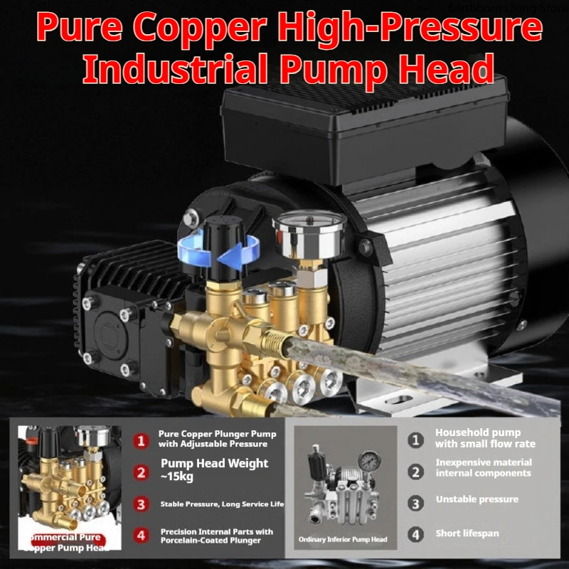 High-pressure Car Washer Water Powerful Industrial Car Washer Cleaning Pumping Commercial Machinery Lavaggio Auto ZY60XCJ