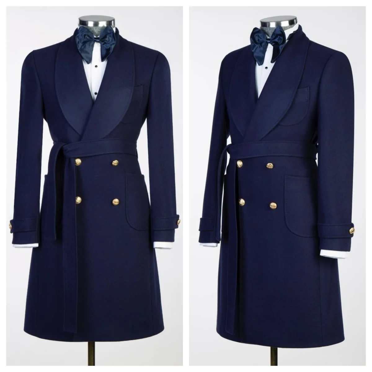 Smart Casual 1Pce Woolen Men Blazer with Shawl Lapel Double Breasted Dinner Jacket Elegant Suit Coat for Wedding Customized
