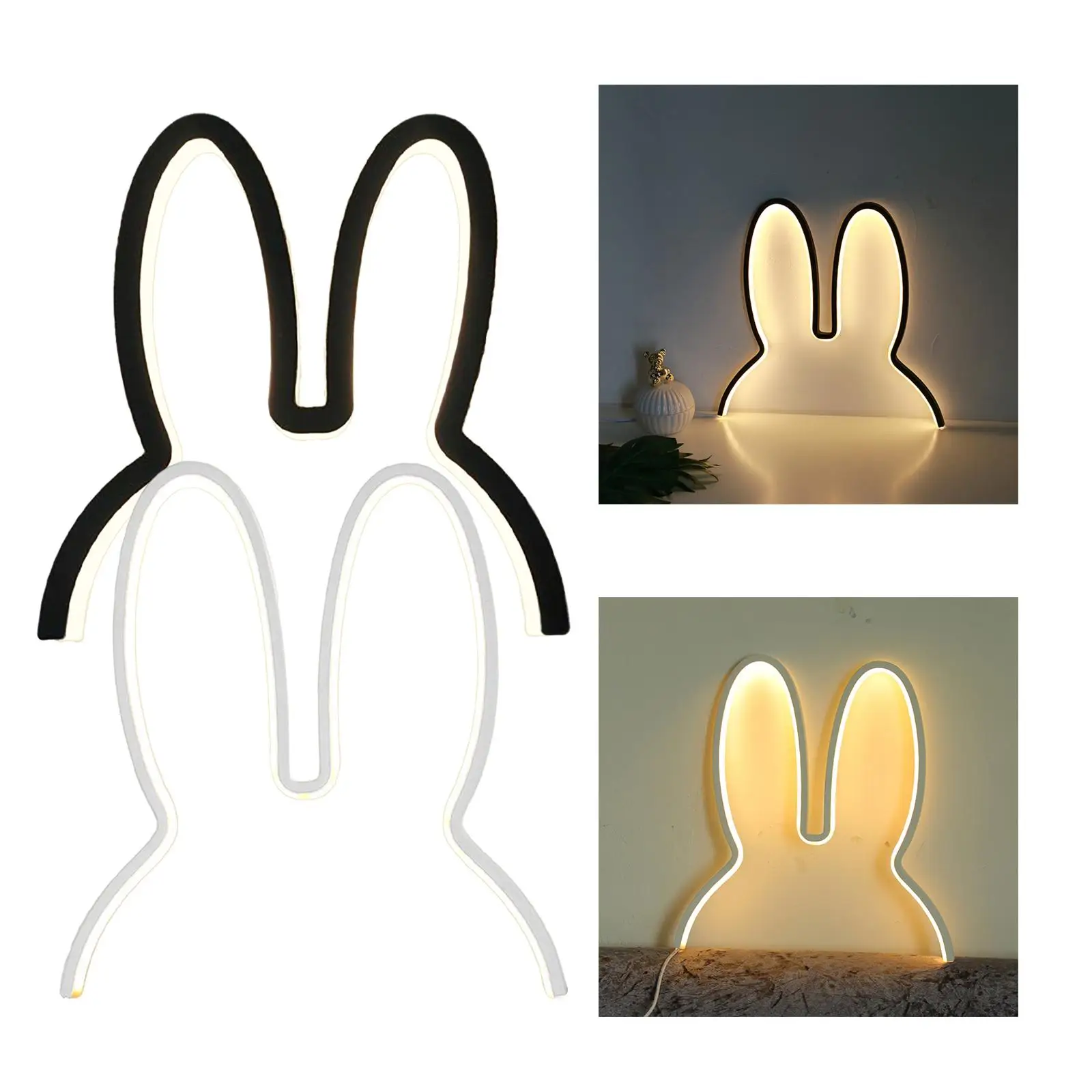 الإبداعية ضوء الليل USB LED الأرنب مصباح لسطح الطاولة مكتب غرفة الطفل