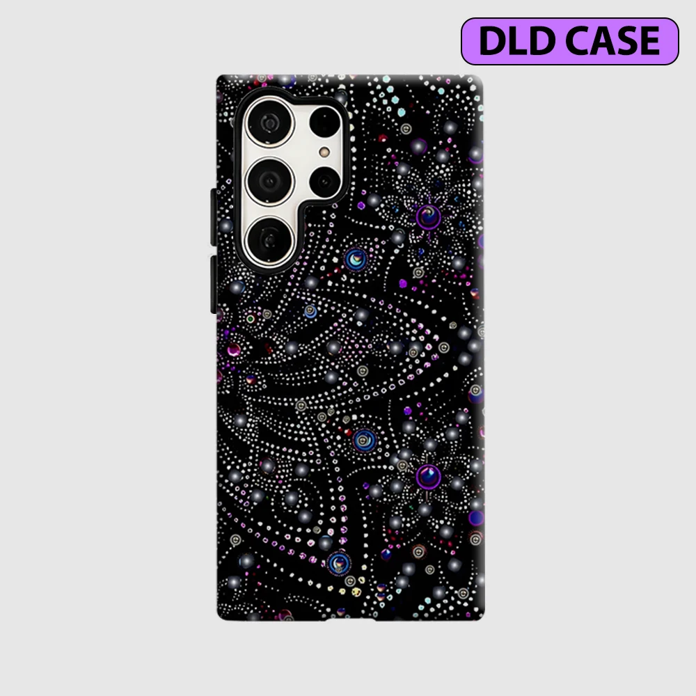Cosmic Orbs Phone Case for Samsung Galaxy S26 S25 Ultra S24 S23 Ultra Plus Shockproof Double Layer Tough Back Cover