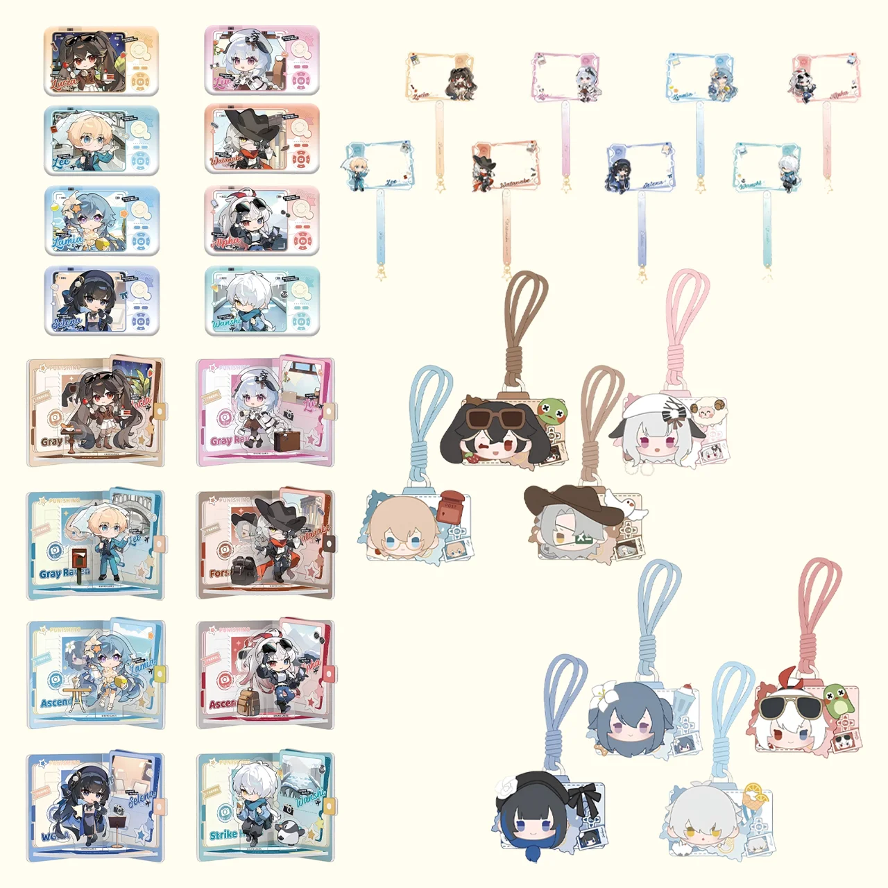 

Presale Sunsyea PUNISHING: GRAY RAVEN Official Merch YLXY Series Badge Keychain Plush Card Holder Refrigerator Magnet Lucia Lee