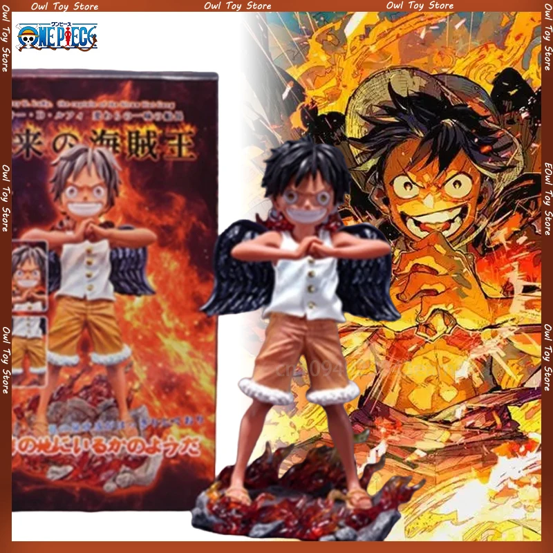 

Seraphim Luffy One Piece Anime Figure 17cm Figures Childhood Luffy Figurine Collection Statue Model Dolls Desk Decora Toy Gift