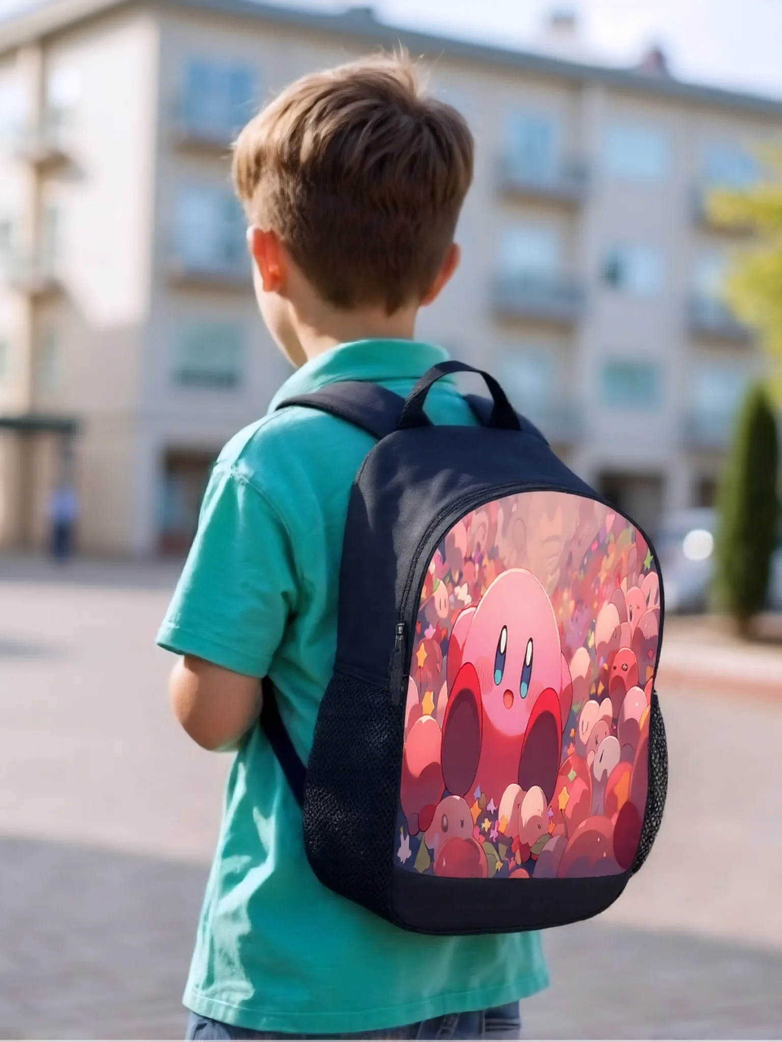 

HOT Elementary Kid Kirby Waterproof Backpack-Lightweight Cartoon Knapsack-Trendy Rucksack for Student