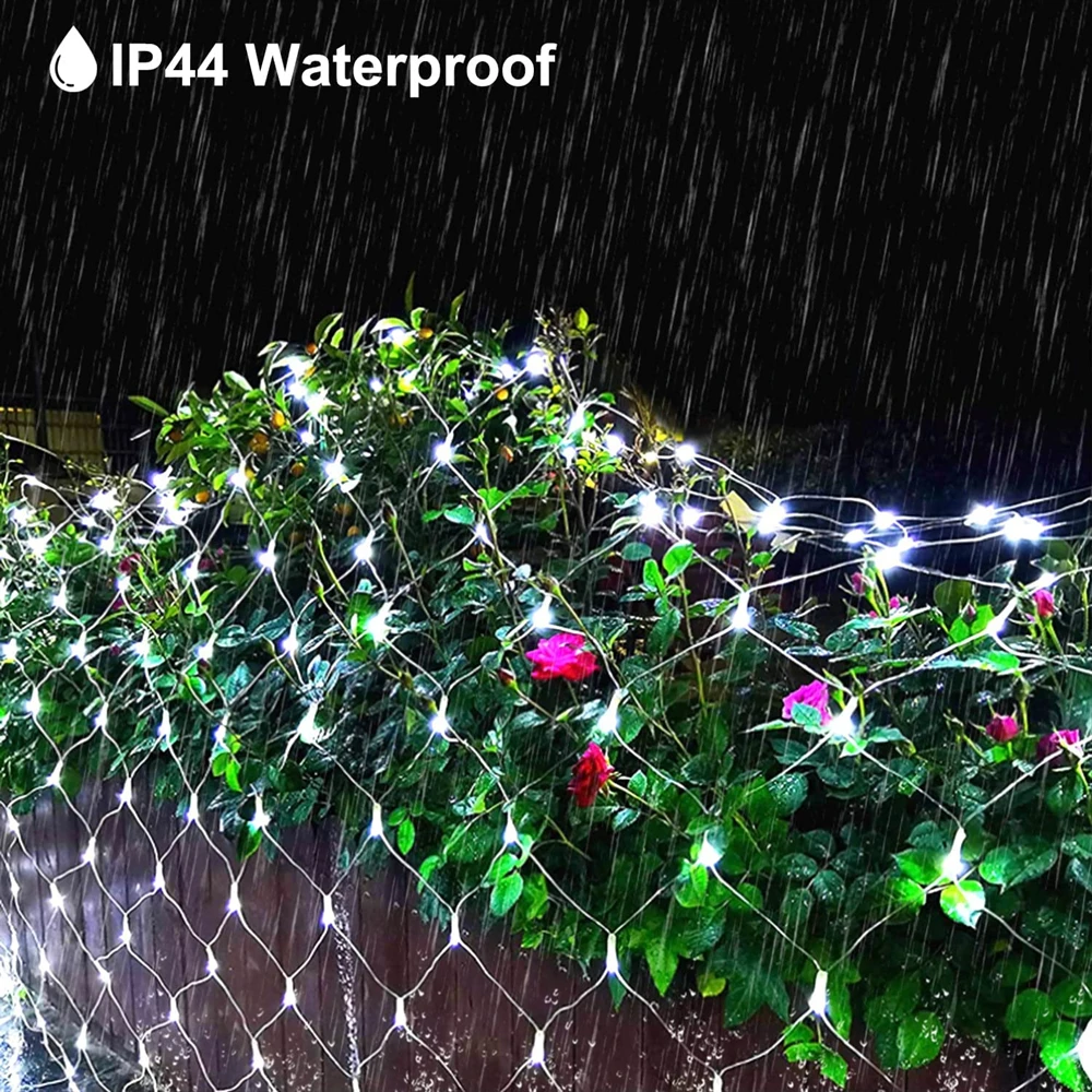 Imagem -04 - Leds Modos para Piscando Luzes Led Net Indoor String Luzes Festa de Natal Natal Casamento Casa Decoração do Jardim f5 96 190 672