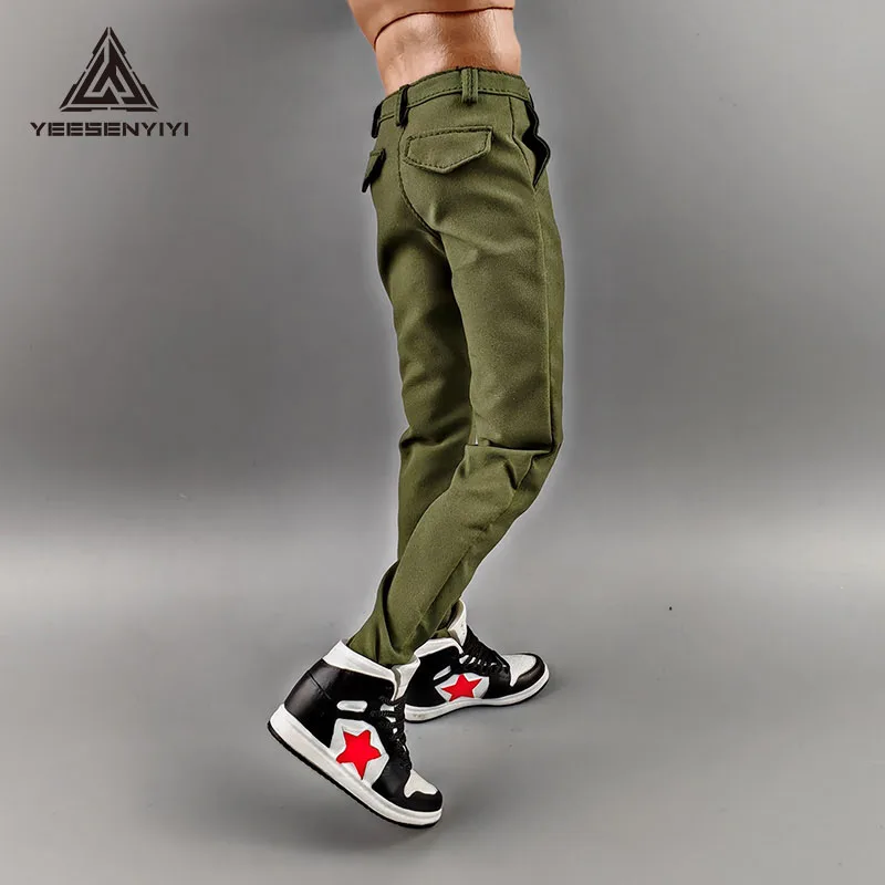 1/6 Scale 12-inch Slim-fit Pants for Male Action Figure Men's Trousers for 12 inches BJD Dolls 30 cm Regular Soldier Outfit
