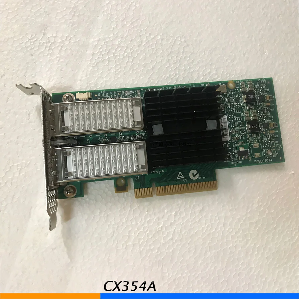 Per Mellanox ConnectX-3 FDR IB 56G/40G NIC MCX354A-FCBT CX354A