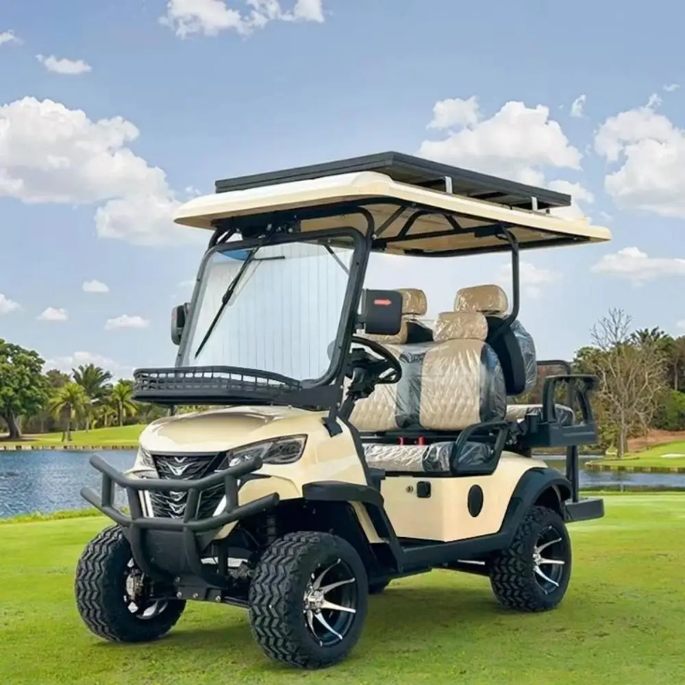2+2 Seater Chinese Electric Golf Cart Car for Sale 72V Lithium Custom Comfortable 6 Seats Electric Golf Carts