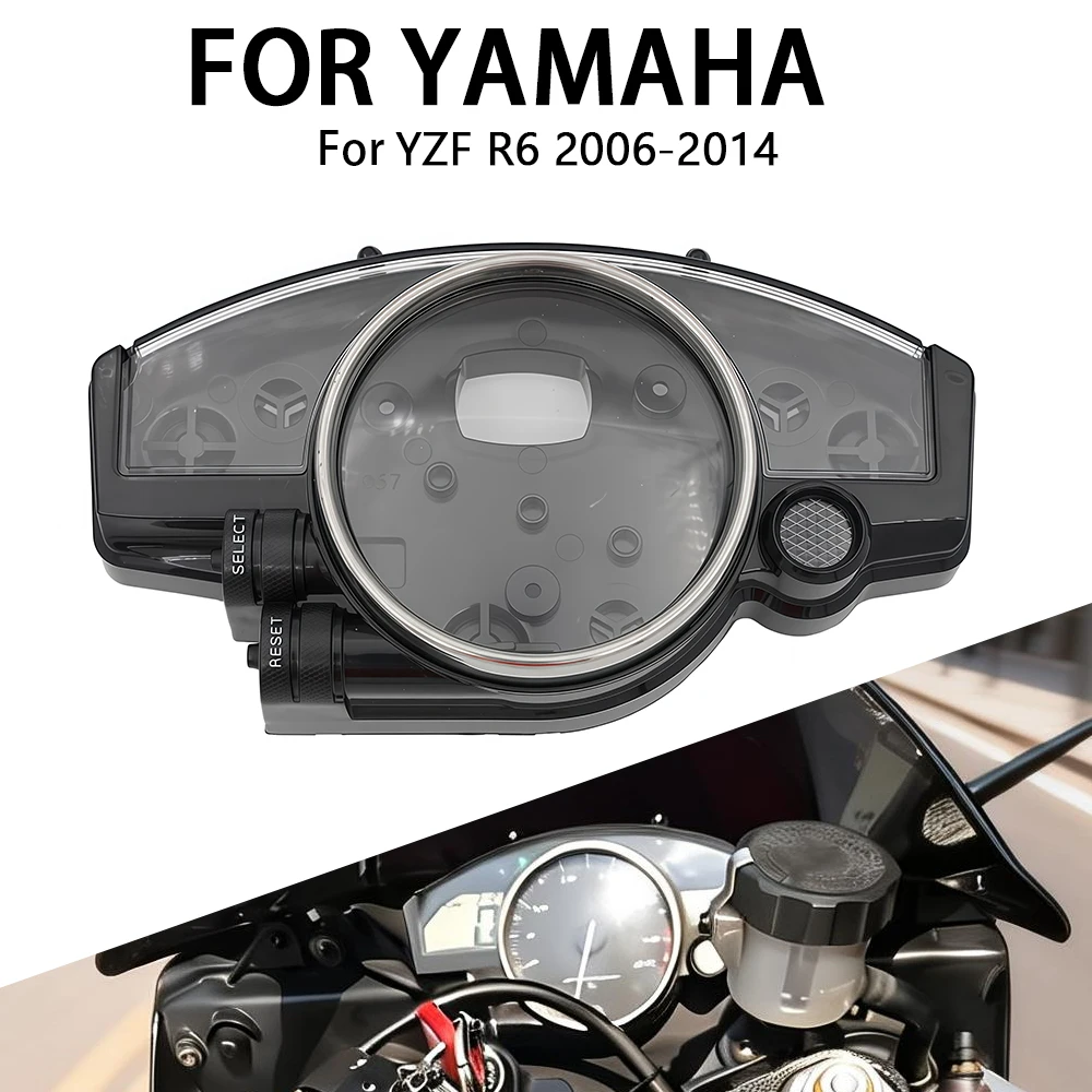 Velocímetro tacômetro medidor caso capa se encaixa para yamaha yzf r1 2004 2005 2006 yzf r6 2006 - 2012 2013 2014 instrumento escudo
