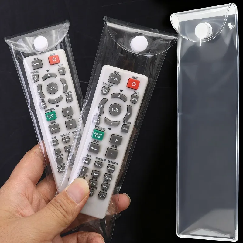 6Pcs Transparent Remote Control Protective Covers 2 Sizes Dustproof Clear Sleeve for TV Air‑Conditioner VCR Home Theater Remote