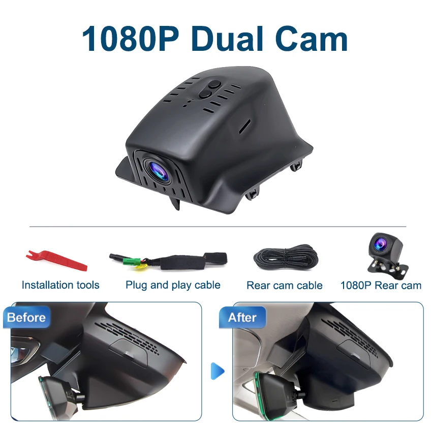 Nieuwe 4K Plug En Play Dash Cam Video Recorder Wifi Auto Dvr Camera Voor Lynk & Co 01 2017-2025 Voor lynk Co 05 05 + 2020 2021 2022