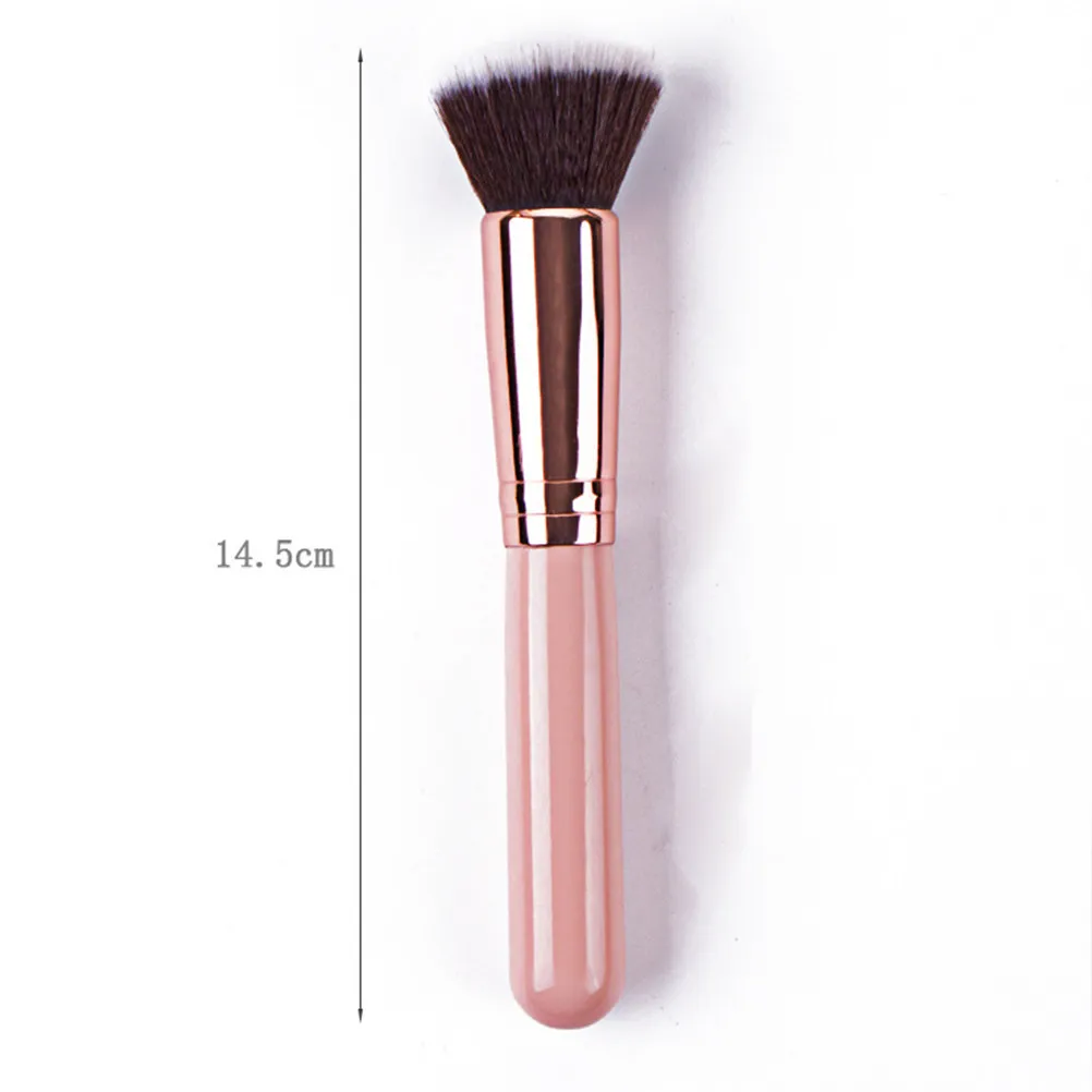 2Pcs Makeup Brush Set Wooden Handle Professional Loose Powder Foundation Kit Soft Dense Rayon Material Lightweight
